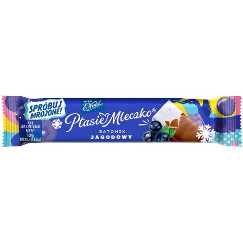 Batonik jagodowy Ptasie Mleczko E.Wedel 26 g