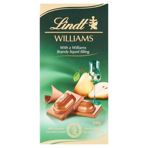 Czekolada mleczna z nadzieniem Williams Brandy Lindt 100 g