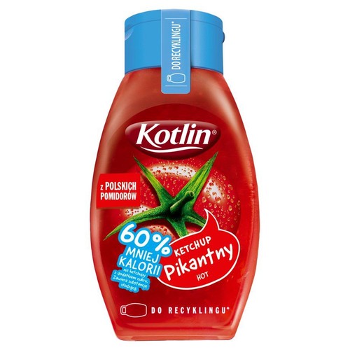 Ketchup pikantny 60 % mniej kalorii Kotlin 420 g