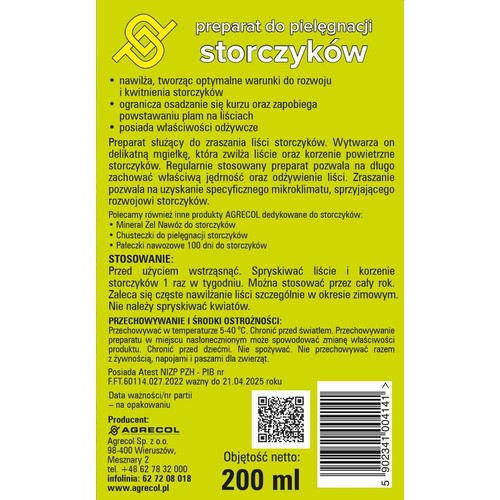 Preparat do pielęgnacji storczyków Agrecol 200 ml