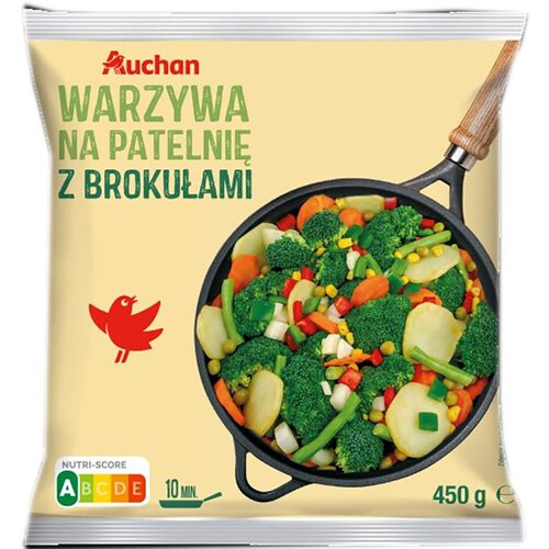 Warzywa na patelnie z brokułami Auchan 450 g