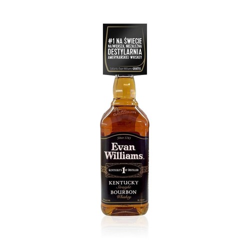 Zestaw whiskey amerykańska Kentucky Bourbon alk. 40,0% obj. + szklanka Evan Williams 700 ml