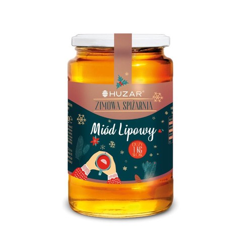 Miód lipowy zimowa spiżarnia Huzar 1 kg