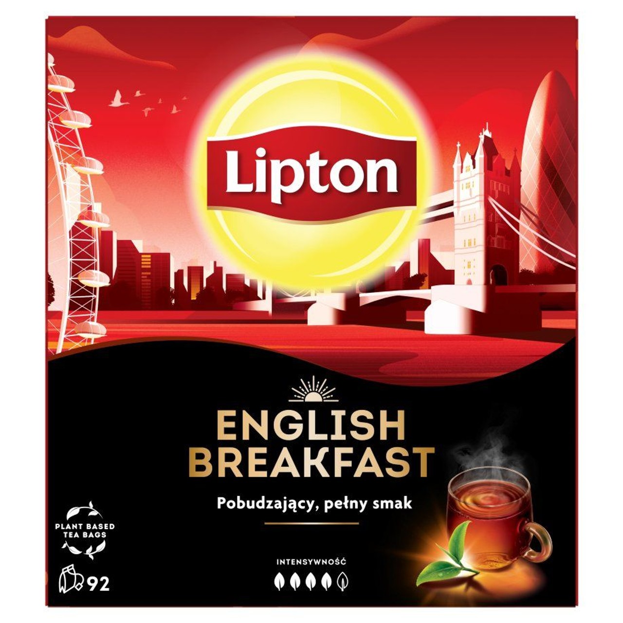 Herbata ekspresowa English Breakfast Lipton 92 torebki