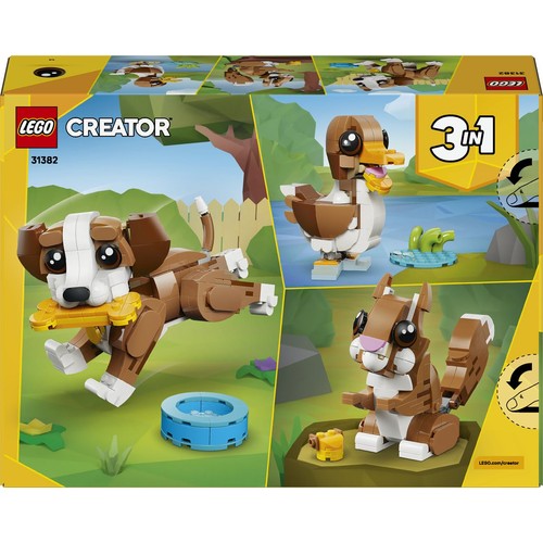 Zestaw konstrukcyjny Creator 3 w 1 Urocze zwierzątka: psotny szczeniaczek 31382 LEGO 1 sztuka