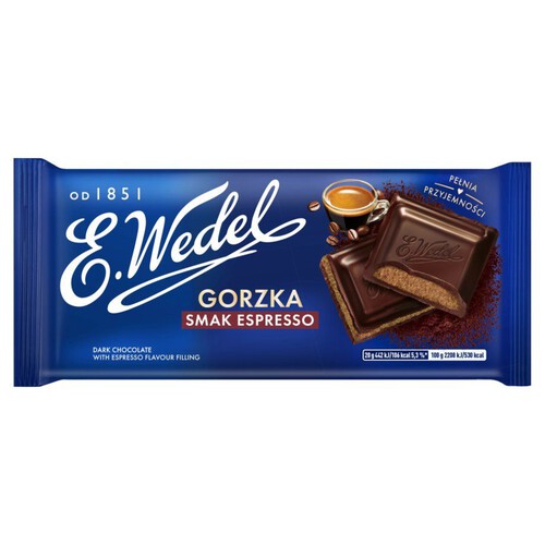 Czekolada gorzka o smaku espresso E.Wedel 100 g