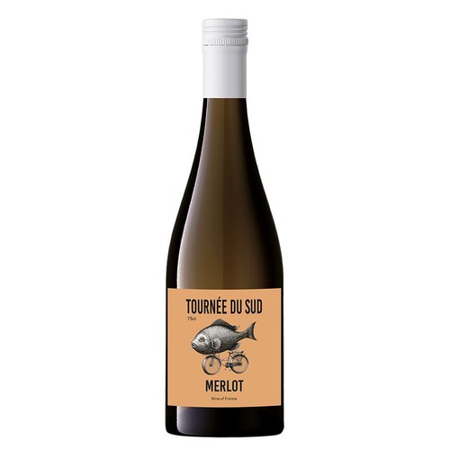 Wino czerwone Merlot IGP Pays d'Oc alk. 12,5% obj. Tournee du Sud 750 ml