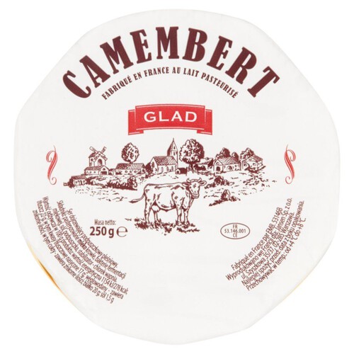 Camembert -Ser dojrzewający  pleśniowy Glad 250 g