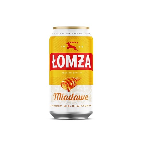 Piwo jasne miodowe alk. 5,7% obj. Łomża 4 x 400 ml
