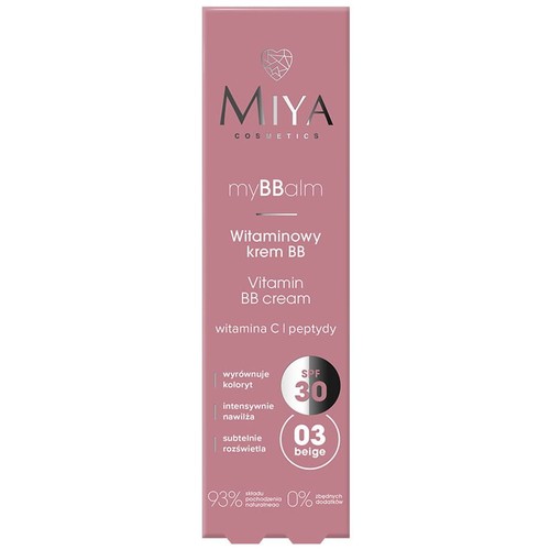 Witaminowy krem BB SPF30 beige Miya 30 ml
