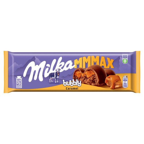 Czekolada mleczna bubbly caramel Milka 250 g