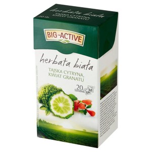 Herbata biała tajska cytryna kwiat granatu  Big Active 20 torebek
