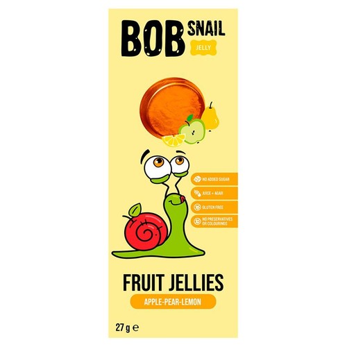 Galaretki jabłko-gruszka-cytryna   Bob Snail 27 g