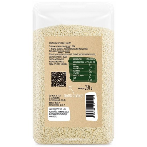 BIO Sezam biały łuskany  EurEKO! 250 g