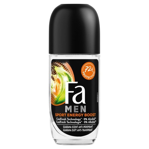 Antyperspirant w kulce o energetyzującym zapachu Fa Men 50 ml
