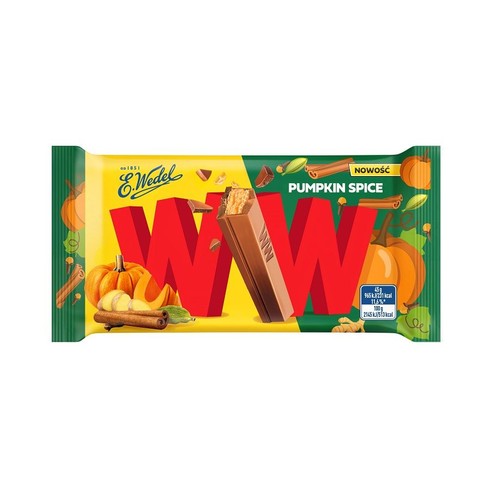 Wafelki przekładane nadzieniem dyniowym WW 45 g