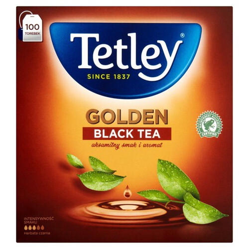 Herbata czarna Golden ekspresowa Tetley 100 torebek