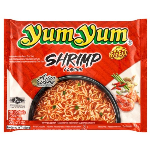 Zupa instant z makaronem typu noodle o smaku krewetki YumYum 60 g