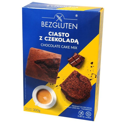 Bezglutenowe ciasto z czekoladą w proszku Bezgluten 300 g