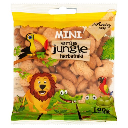 Herbatniki mini ania jungle Ania 100 g