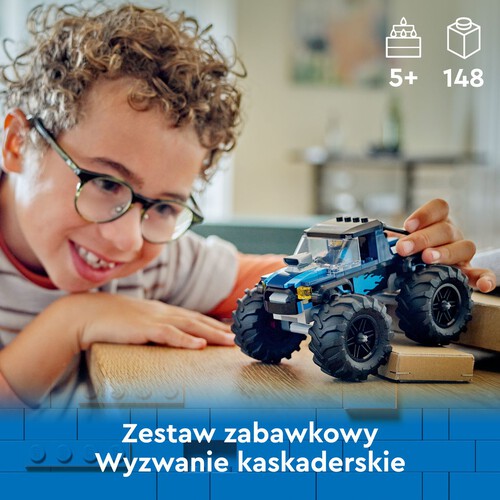 City Niebieski monster truck 60402 LEGO zestaw