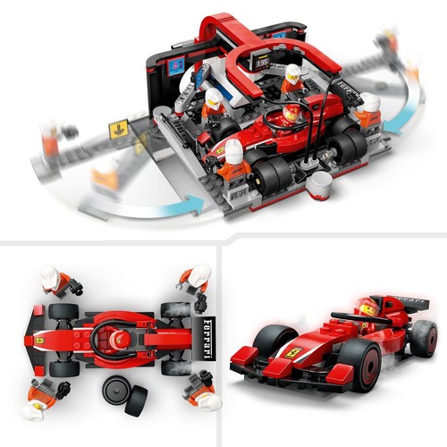 City F1® Pit stop i mechanicy z bolidem Ferrari 60443 LEGO 1 sztuka