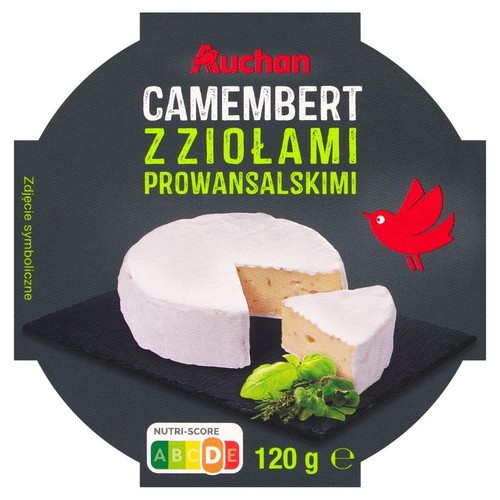 Ser camembert z ziołami prowansalskimi Auchan 120 g