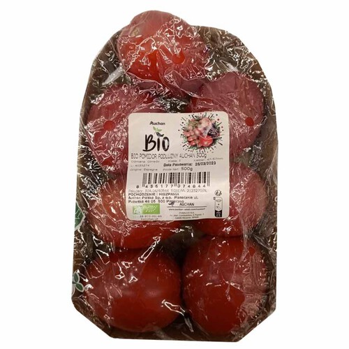 BIO Pomidor podłużny Warzywa Auchan 500 g