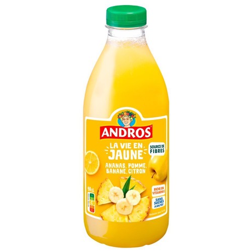 Napój z jabłek, ananasa i bananów     Andros 900 ml