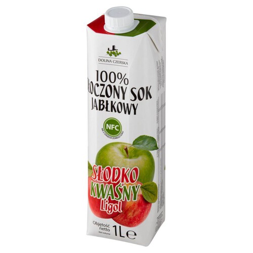 Sok jabłkowy 100% tłoczony   Dolina Czerska 1 l