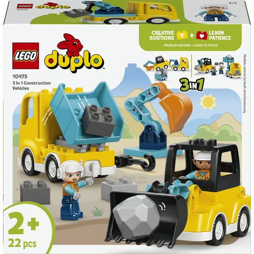 DUPLO® Moje miasteczko Maszyny budowlane 3 w 1 10475 LEGO 1 sztuka