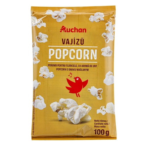 Popkorn o smaku maślanym Auchan 100 g