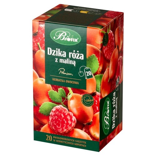 Herbatka owocowa Dzika róża z maliną  BiFix 20 torebek