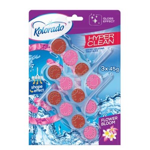 Kostka toaletowa Hyper Clean Flower Bloom   Kolorado 3 x 45 g