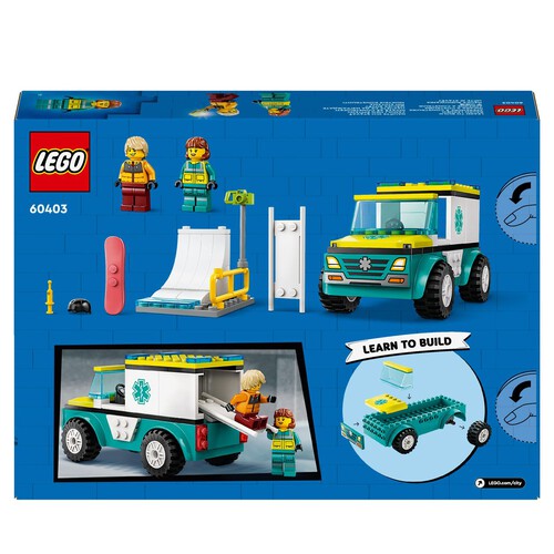 City Karetka i snowboardzista 60403 LEGO zestaw