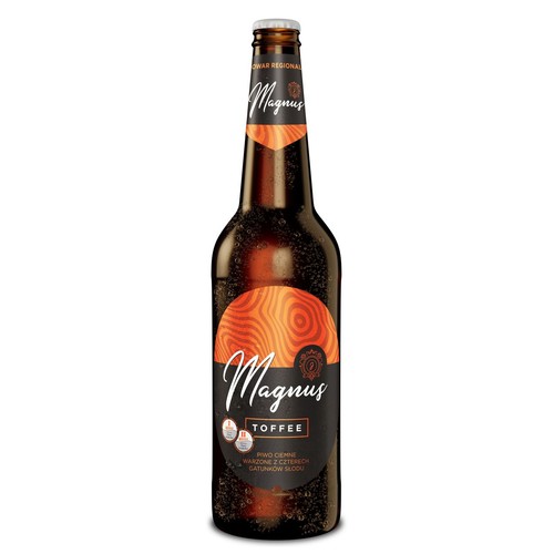 Piwo ciemne Magnus o smaku toffre alk. 5.6% obj. Jagiełło 500 ml