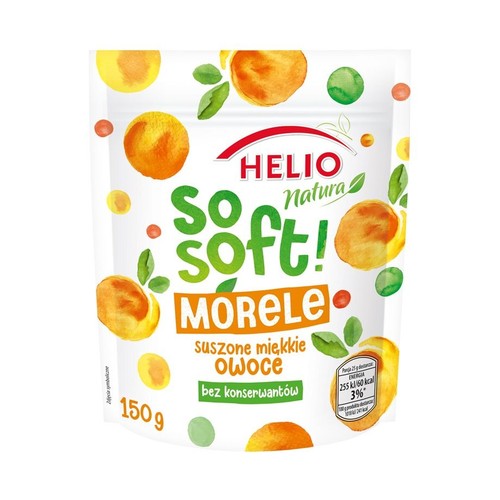 Morele suszone, miękkie owoce  Helio 150 g