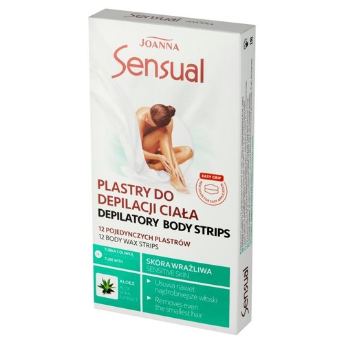 Plastry sensual z woskiem do depilacji ciała Joanna sztuka