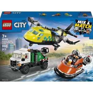 City Zestaw z samolotem, ciężarówką serwisową i poduszkowcem 60505 LEGO 1 sztuka