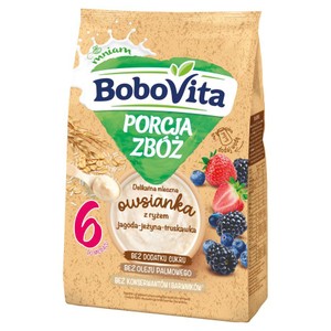 Owsianka z ryżem po 6 miesiącu jagoda-jeżyna-truskawka BoboVita 210 g