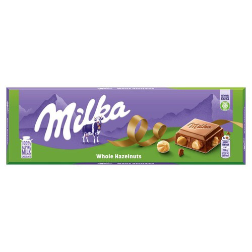 Czekolada mleczna z całymi orzechami laskowymi  Milka 250 g