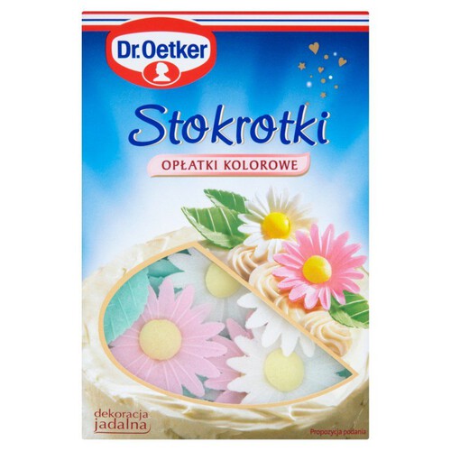 Stokrotki opłatki kolorowe Dr. Oetker 8 sztuk