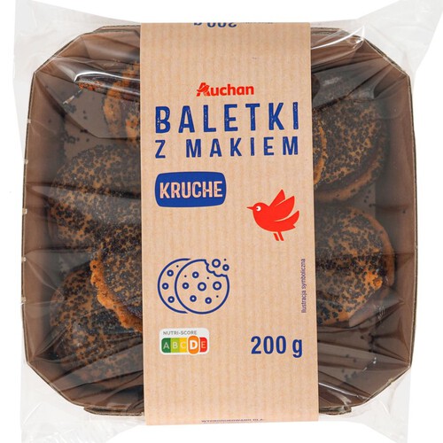 Baletki z makiem Auchan 200 g