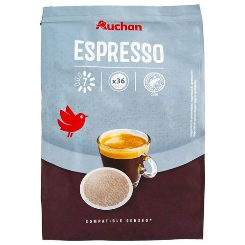 Kawa mielona w saszetkach Espresso  Auchan 36 sztuk