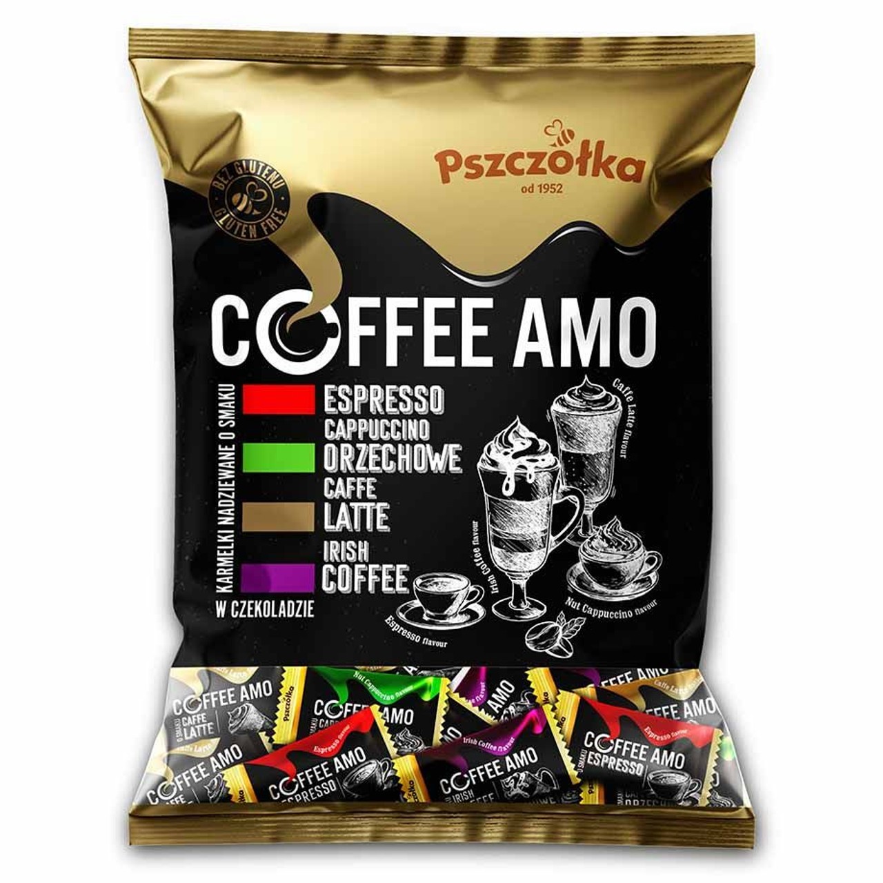 Karmelki nadziewane Coffee Amo Pszczółka 1 kg
