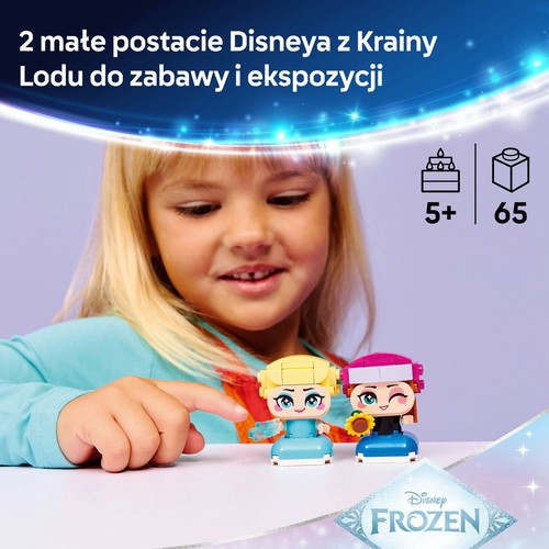 Disney Kraina lodu Mała Anna i Elza 43284, zabawka konstrukcyjna LEGO 1 sztuka