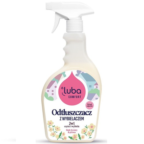 Odtłuszczacz z wybielaczem 2w1 białe kwiaty & piżmo Luba 500 ml