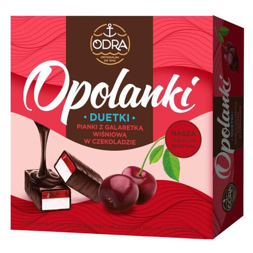 Pianka z galaretką wiśniową w czekoladzie ODra 400 g