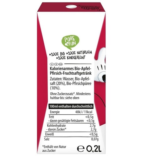 BIO Napój jabłko- brzoskwinia Bajki Disney HEJO! 200 ml