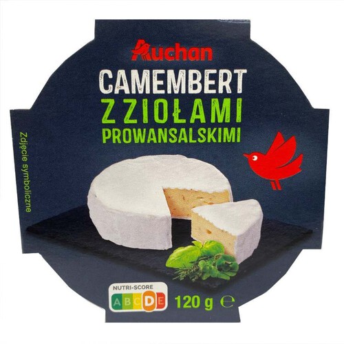 Ser camembert z ziołami prowansalskimi Auchan 120 g